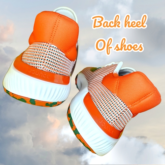 NWT Adidas USF Miami Hurricanes Basketball Pro Bounce 2019 Low Tops Size 12 Mens - Picture 7 of 16